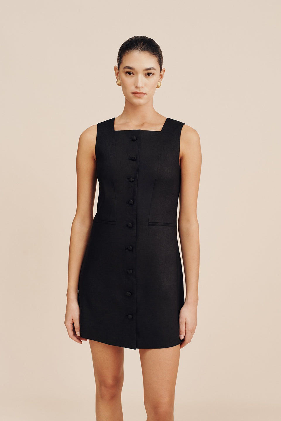 Rio Button Mini Dress