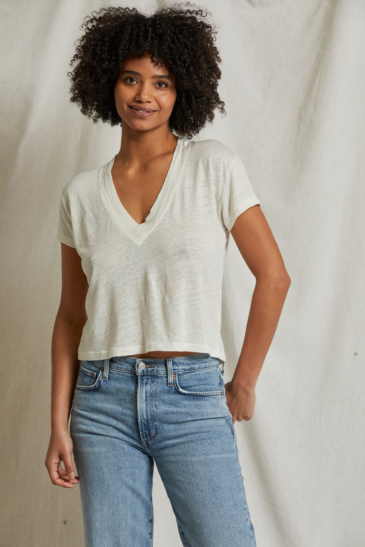 Rosie Linen Tee - Natural